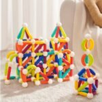 Rainbow Magnetic Building Stick - 100 Pcs - Image 10